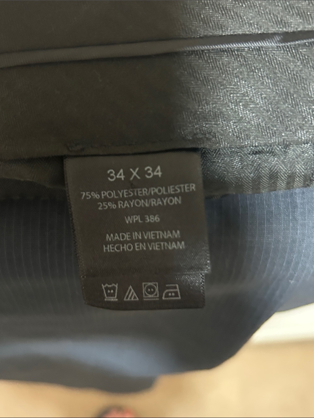 Kenneth Cole Reaction Tailored Men's Dress Pants in Dark Navy - Picture 5 of 6